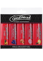 Doc Johnson GoodHead Oral Delight Gels 5 Pack x 30ml Delay and Excite Sprays